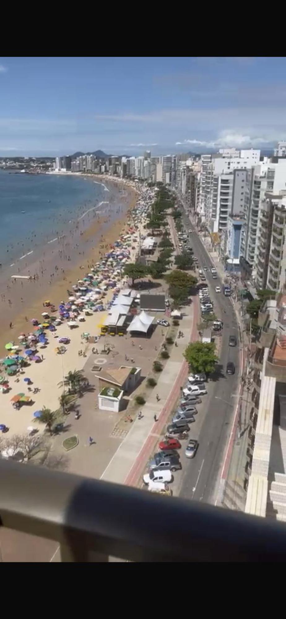 Malaga1201 Cobertura De Frente Para Praia Do Morro Guarapari Em Frente O Quiosque 19 외부 사진